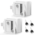 100% Metal RV Door Lock with 4-Key Paddle Deadbolt E6152