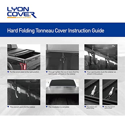 6.2ft Hard Tri-Fold Truck Bed Tonneau Cover H255883