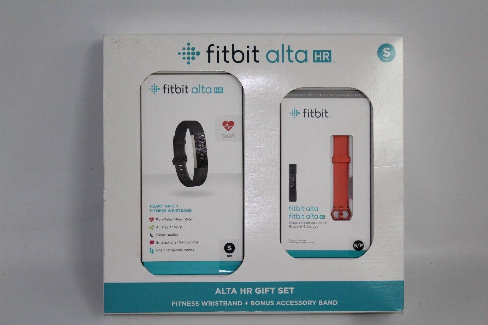 Activity Tracker with Heart Rate Monitor - Small - Black/Stainless Steel Q624