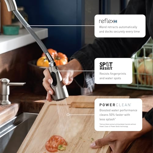 One-Handle Pulldown Kitchen Faucet, Spot Resist Stainless U887209