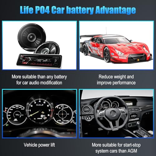 12.8V 576WH Group 47 LiFePO4 Automotive Battery M41026