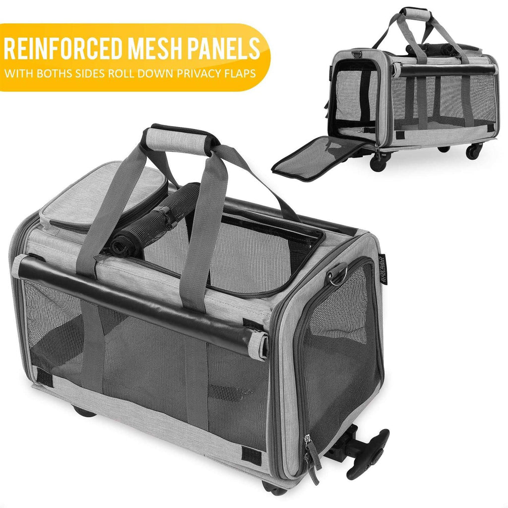 Pet Carrier with Detachable Wheels J433075