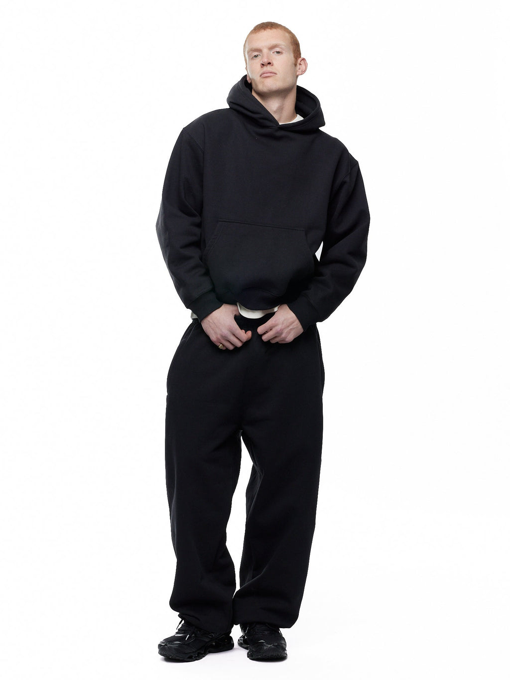 GA SIGNATURE CUFFED JOGGERS - BLACK
