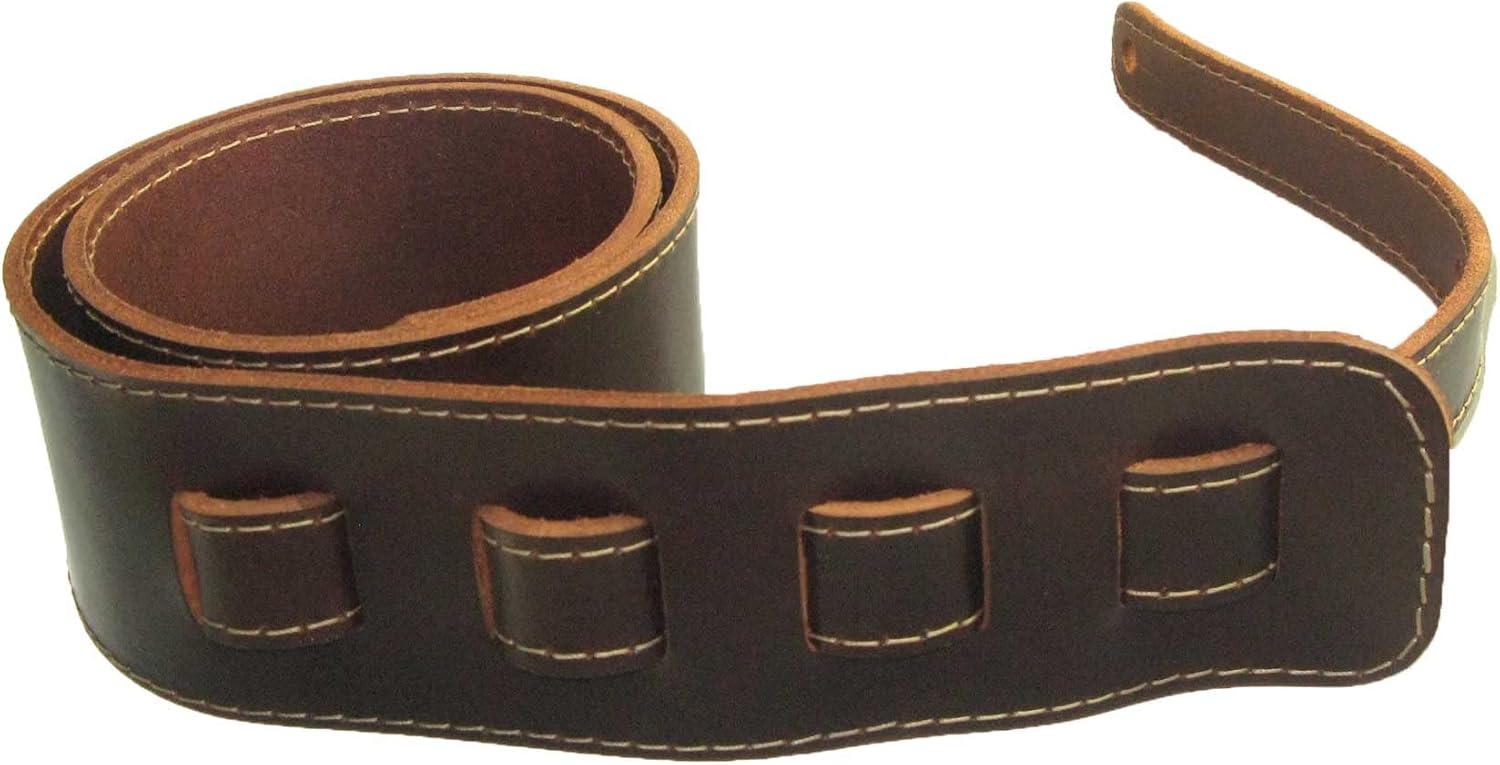 Adjustable Full Grain Buffalo Leather Guitar Strap L937046