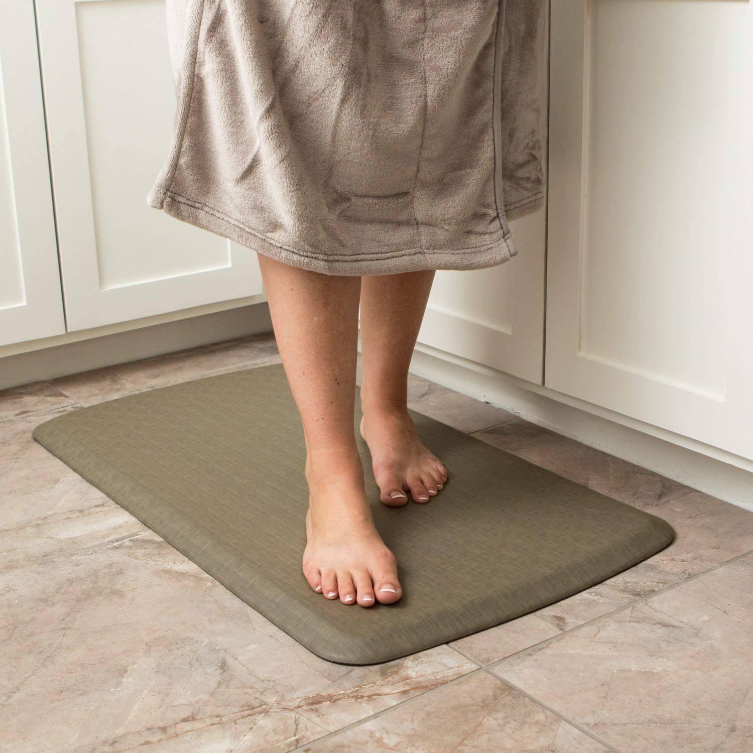 Rustic Brown Anti Fatigue Kitchen Mat G217122