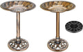 28 Inch Copper Polyresin Bird Bath G870