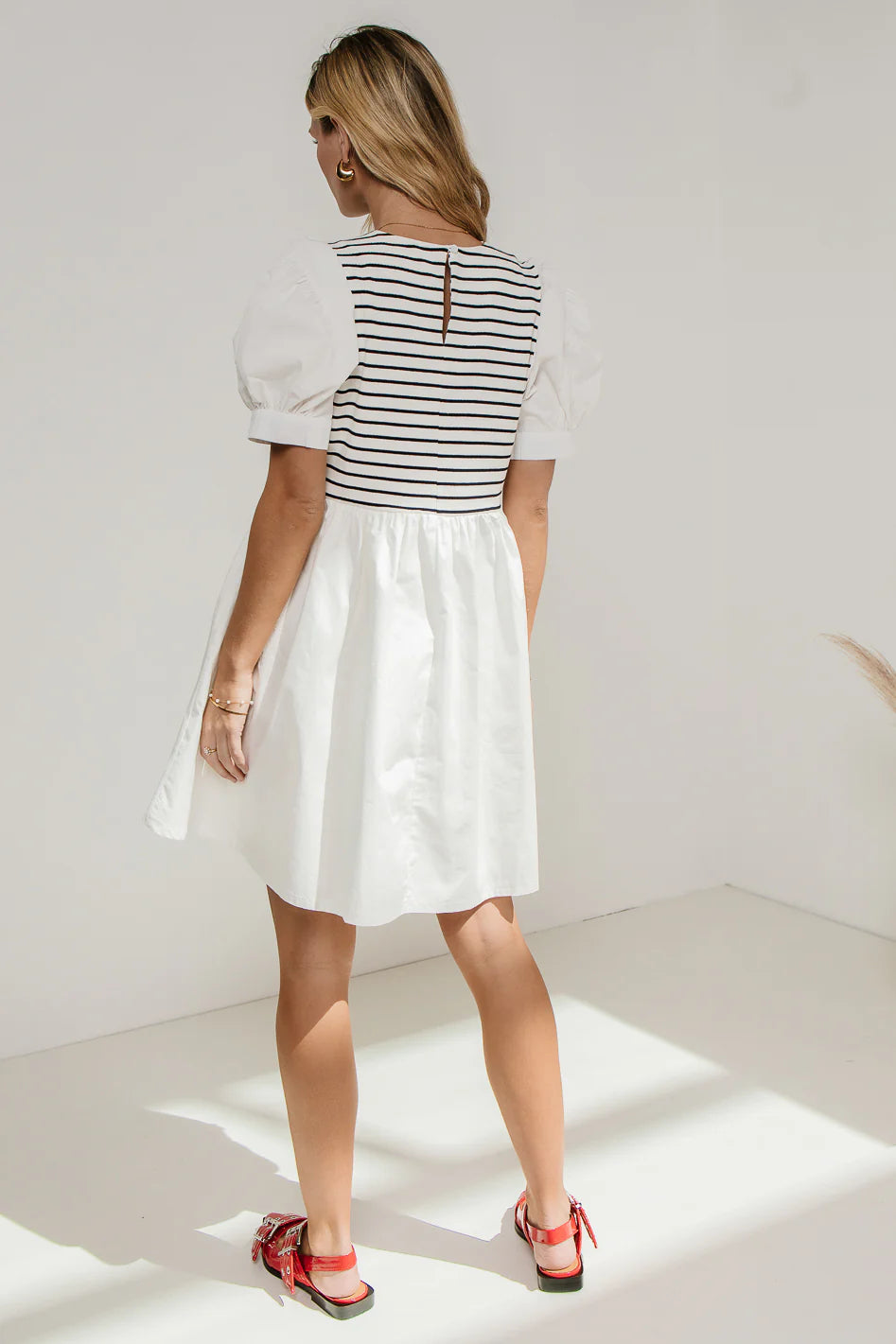 Puff Sleeve Mini Dress M9302
