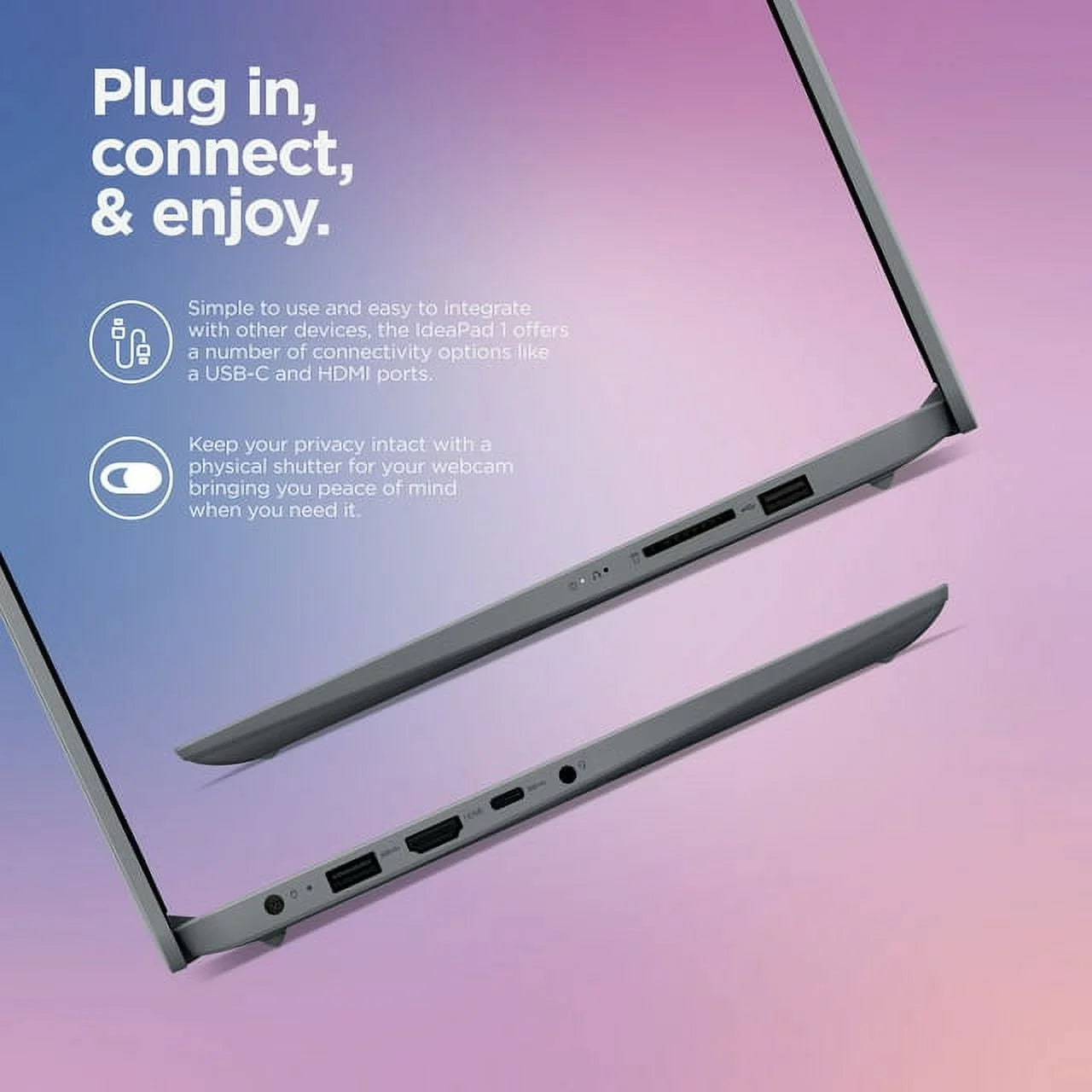 14.0" Laptop, Intel Celeron N4020, 4GB RAM, 64GB eMMC Storage, Cloud Grey X717