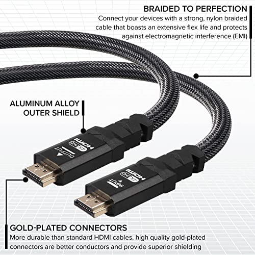 Red Braided Nylon 6ft HDMI Cable V937162