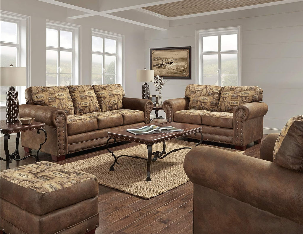 Brown Loveseat R256040