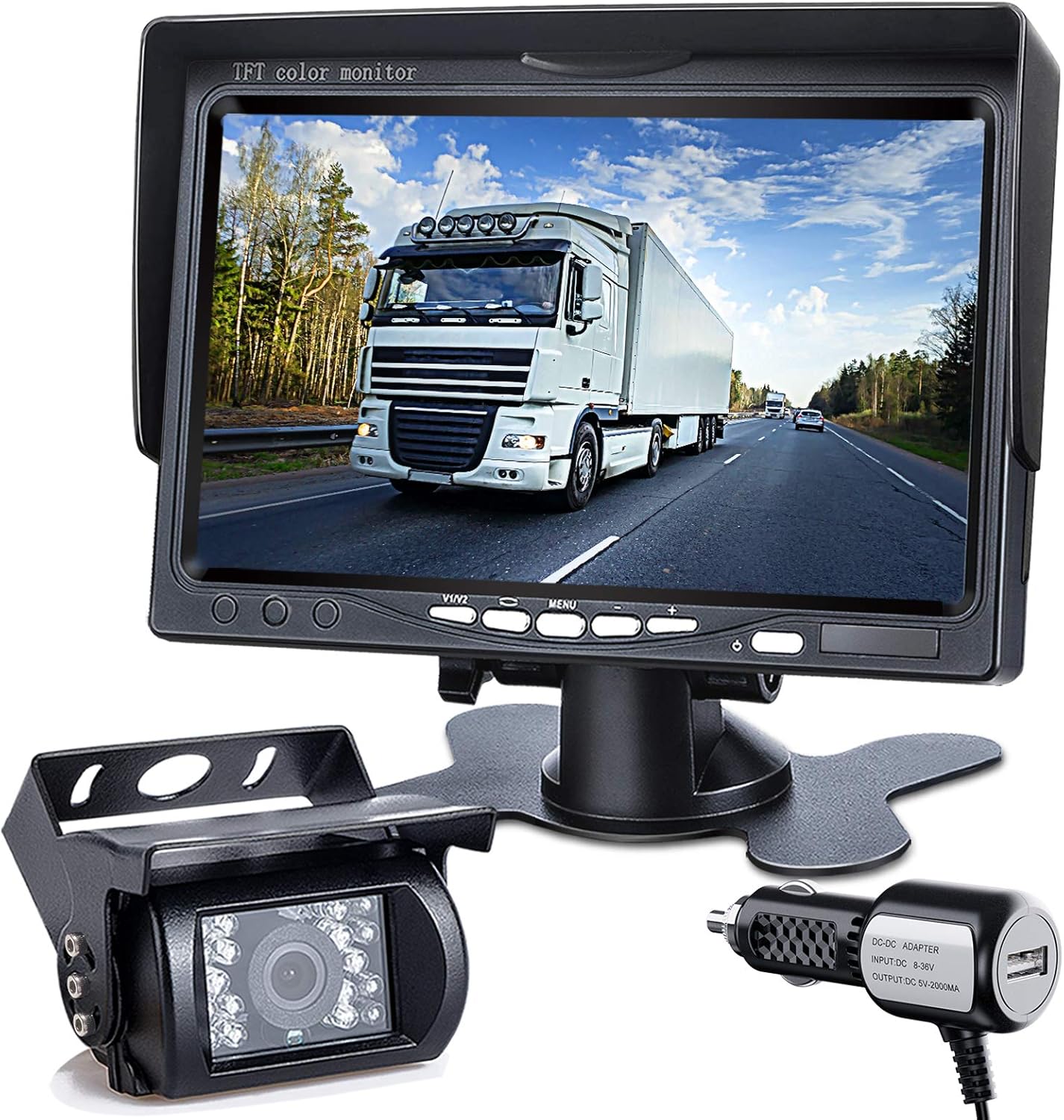 7-inch LCD HD Dual Backup Camera Monitor Kit J19425
