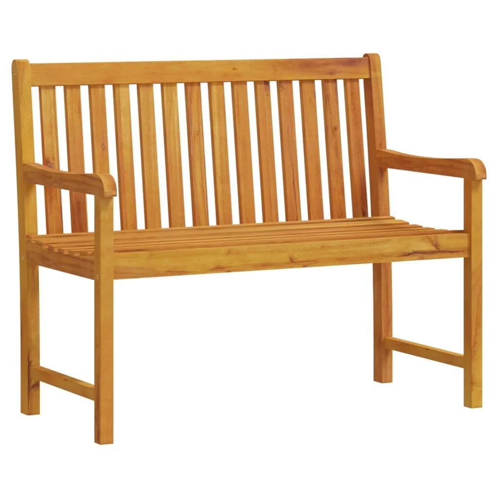 Golden acacia wood patio bench V769201