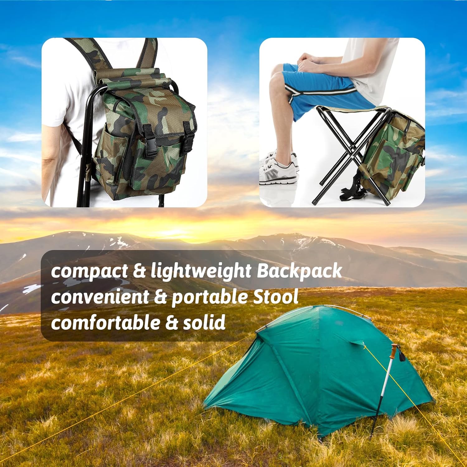Camping Stool with Picnic Bag G7662