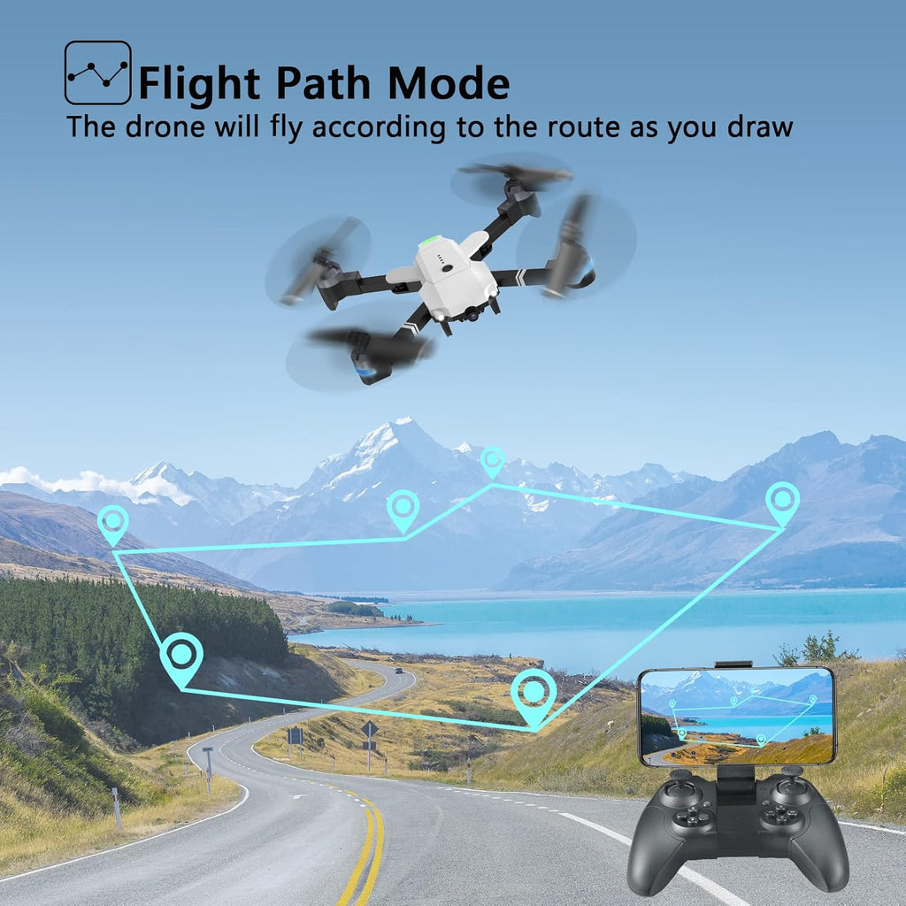 Foldable 1080P FPV Drone with 3 Batteries & Carrying Case X635