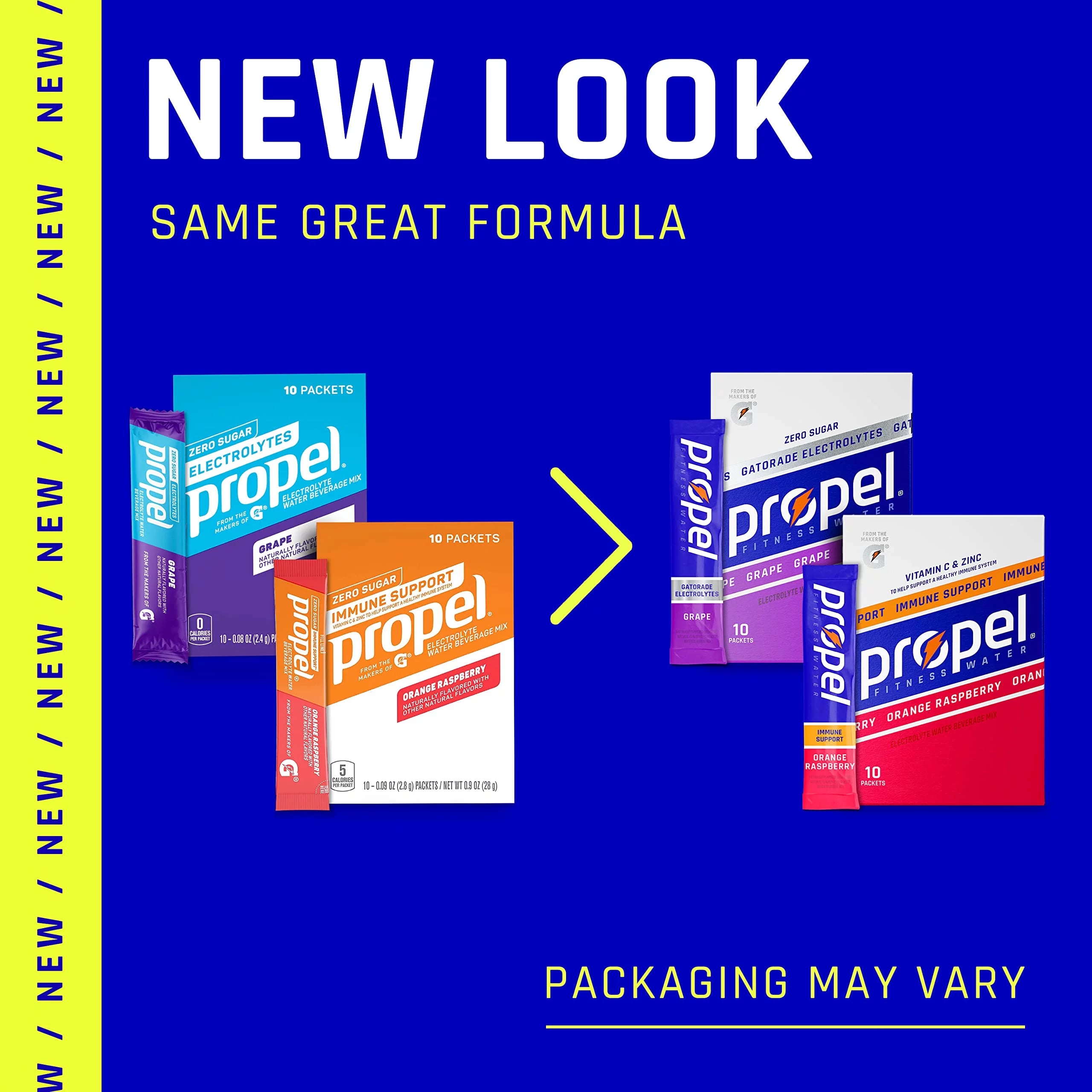 Propel Powder Packets 10 Count (Pack Of 5) U184913