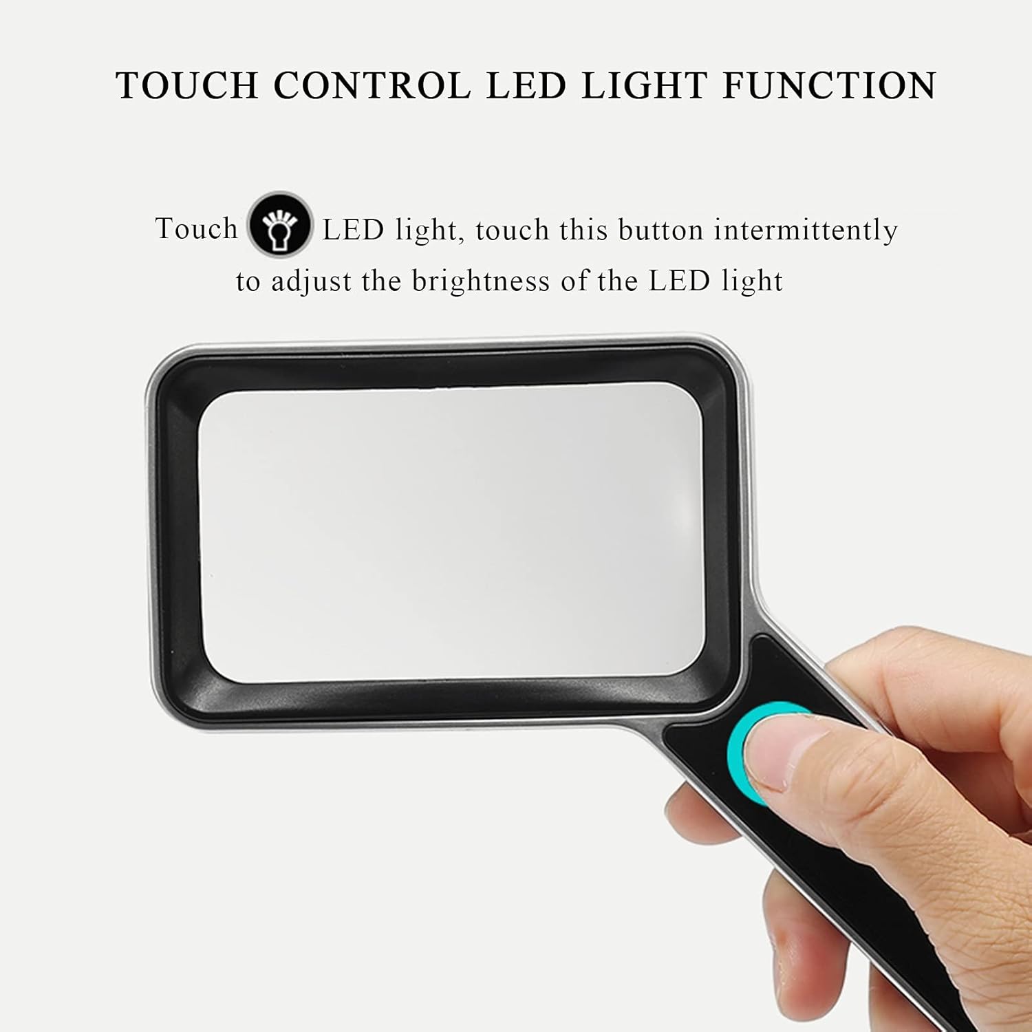30X 6 LED Magnifying Glass with Light and Stand E14693