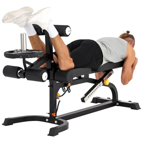 Adjustable Utility Bench with Leg Developer Preacher Curl Attachment Y201