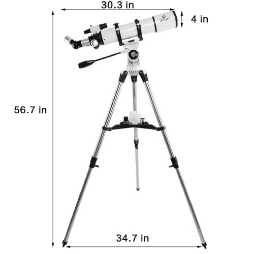70mm Aperture 400mm AZ Mount Refracting Telescope with Carry Bag A833610
