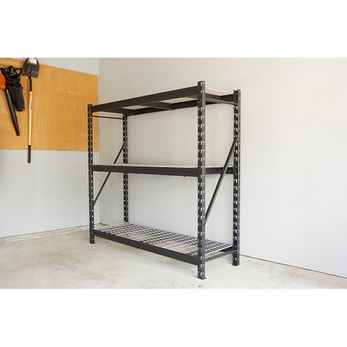 4-Tier Industrial Steel Shelving Unit, 8,000-Pound Load Capacity, 77" W x 24" D x 72" H G34466