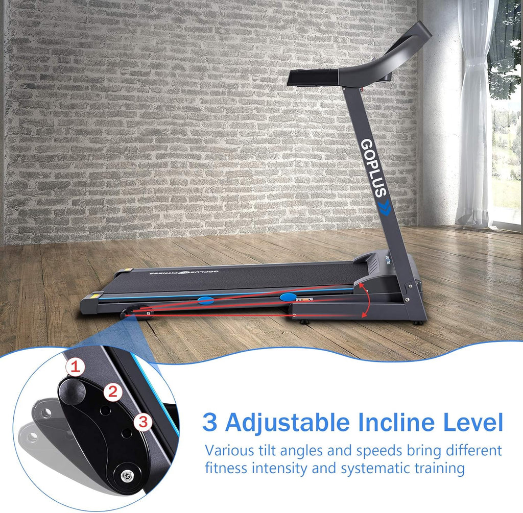 2.25HP Folding Treadmill with Incline Electric Treadmill U41686