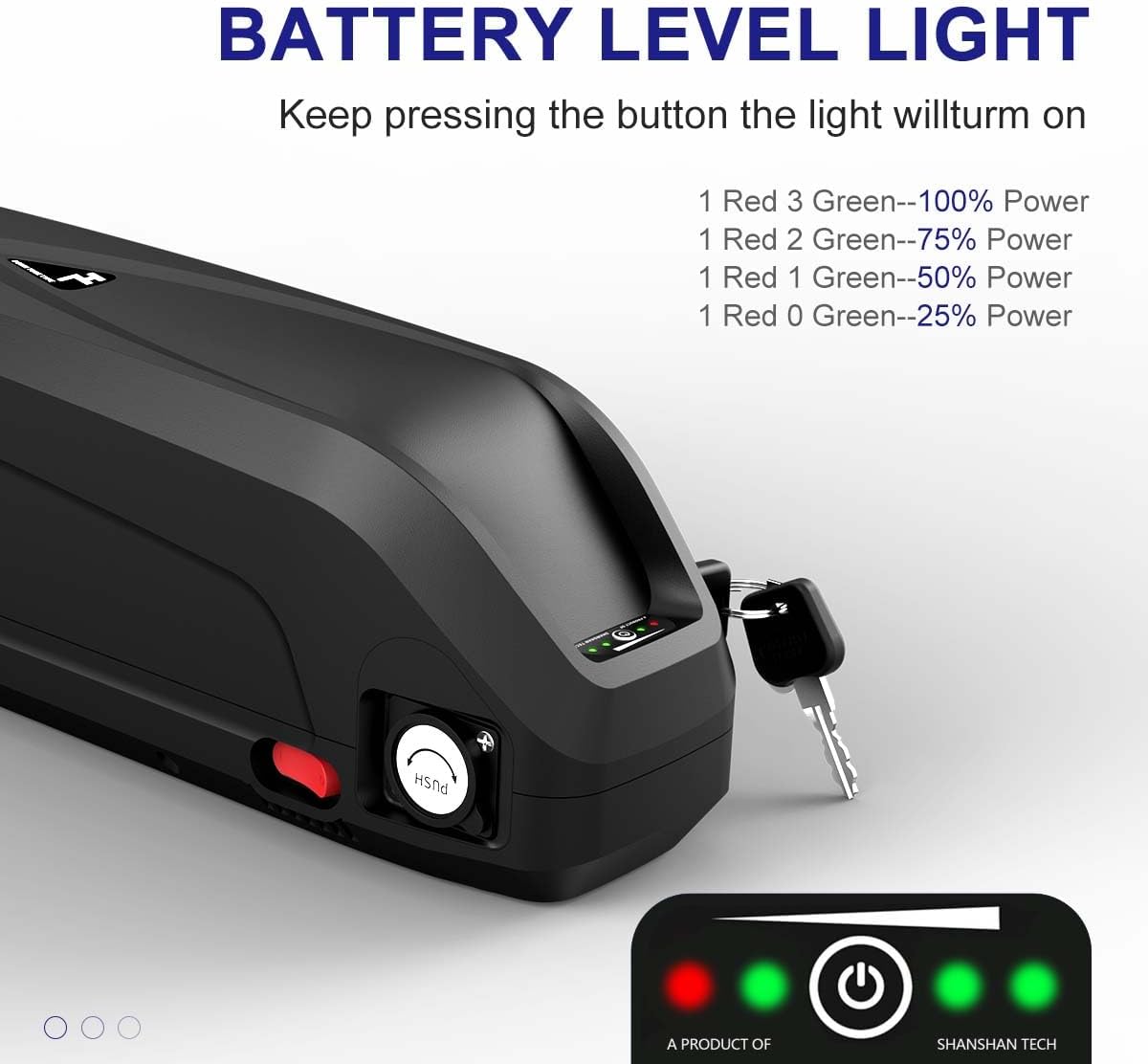 48V 20AH Lithium ion Electric Bike Battery Pack with Charger V825