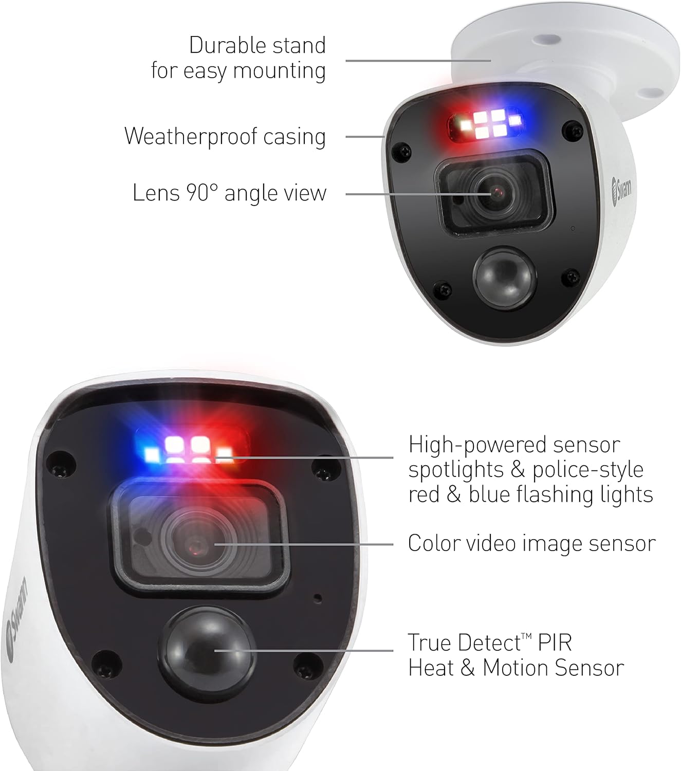 8 Channel 8 Cameras Wired DVR CCTV Security Camera System 1080p Full HD 1TB HDD Color Night Vision T507