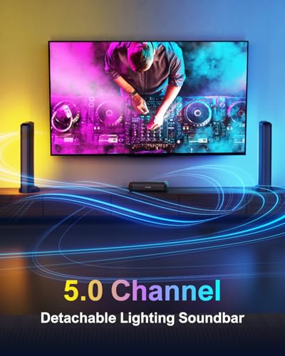 5.0ch Sound Bar with RGB Light, Bluetooth 5.3 E32368