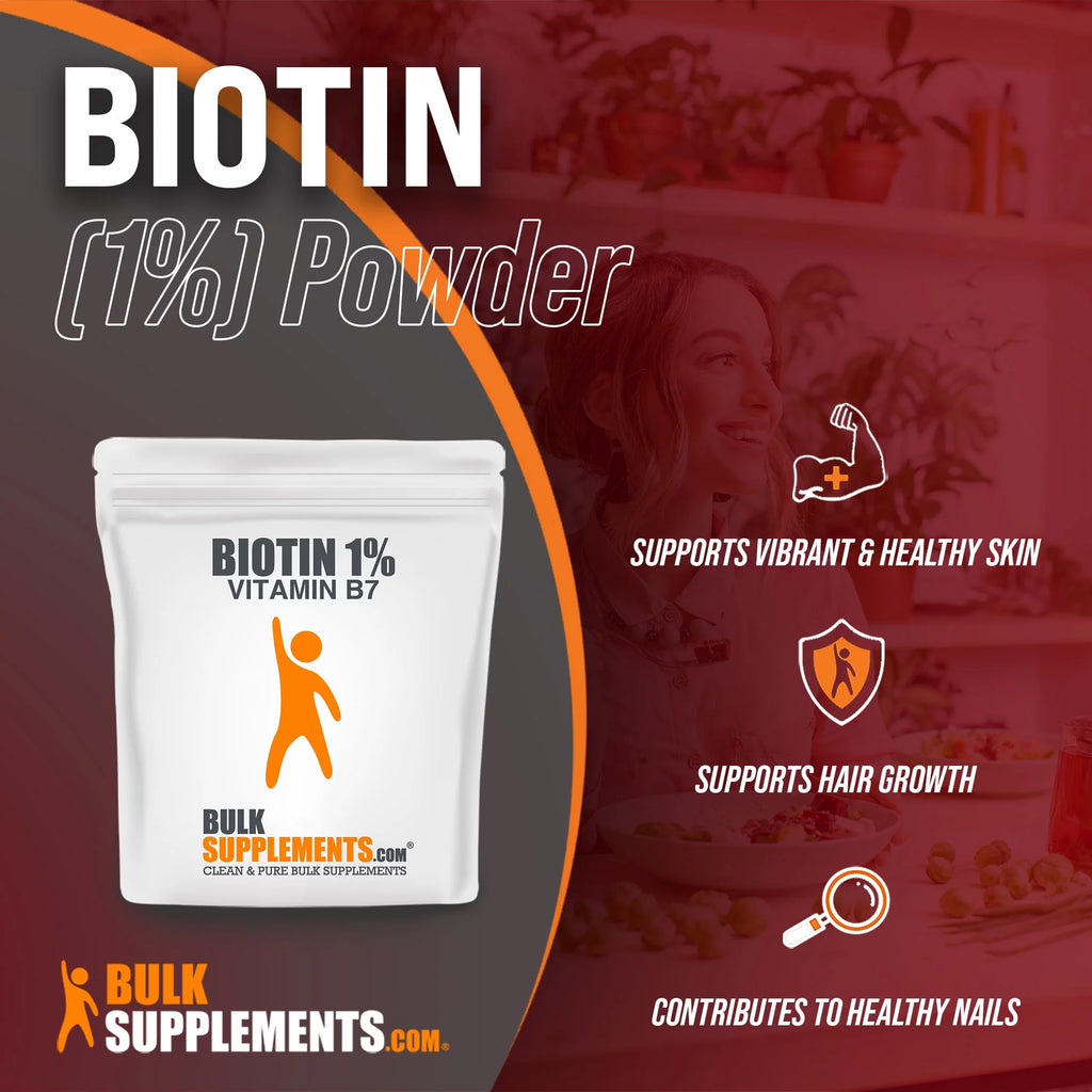 Biotin 1% (Vitamin B7) Powder 1 Kilogram Y814