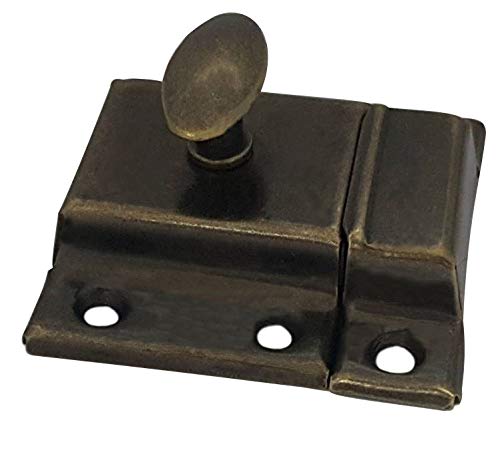 Oval Turn Cabinet Latch, Antique Copper, 1 Pack G490946