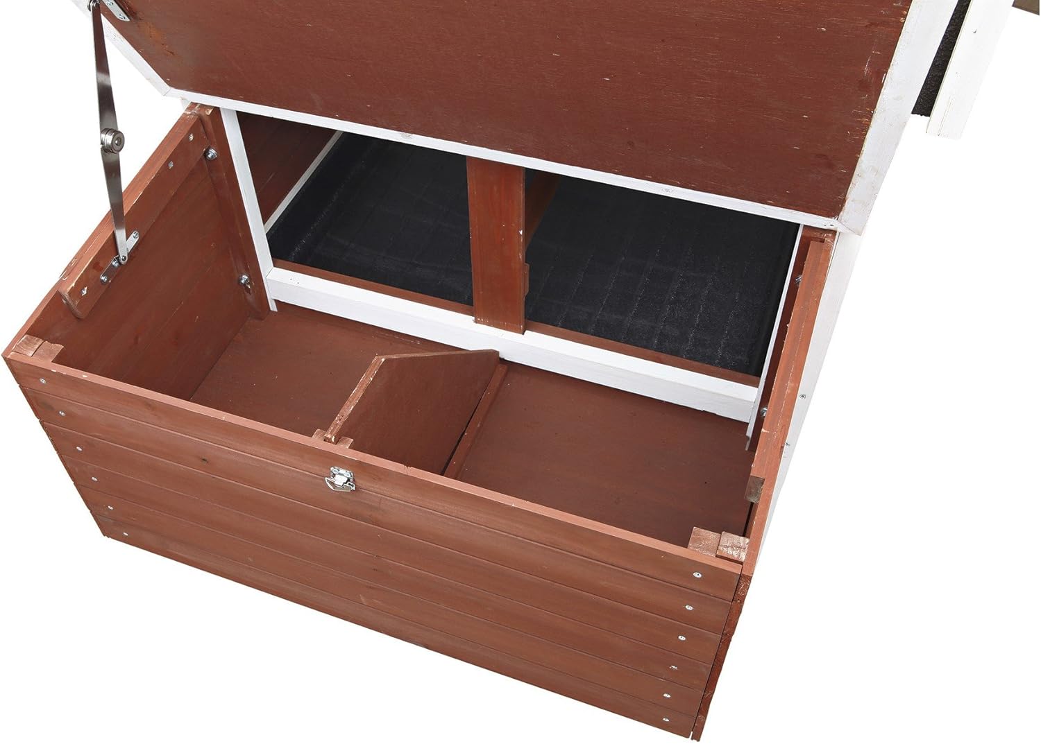 72-in Enclosed Outdoor Chicken Coop with Run and Nesting Box E725405