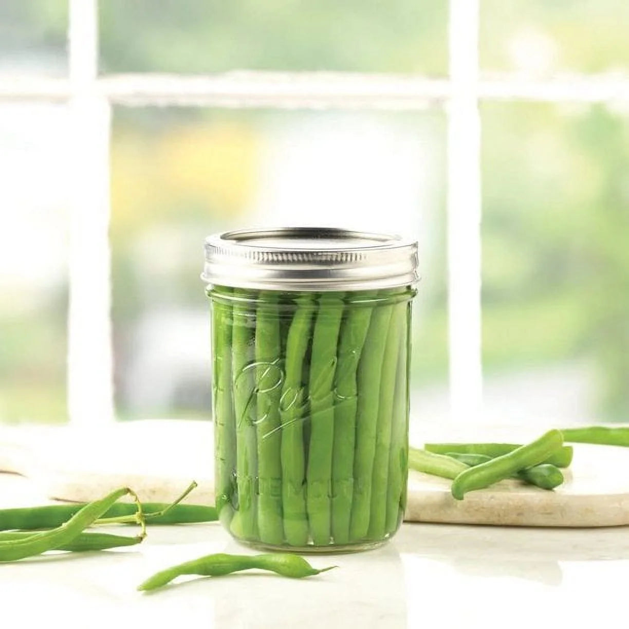 12-Count 16-Ounce Glass Mason Jar with Lids and Bands J39000