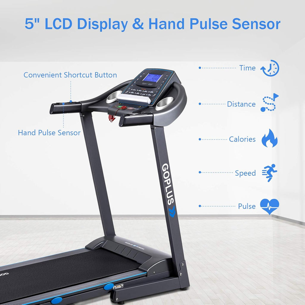 2.25HP Folding Treadmill with Incline Electric Treadmill U41686