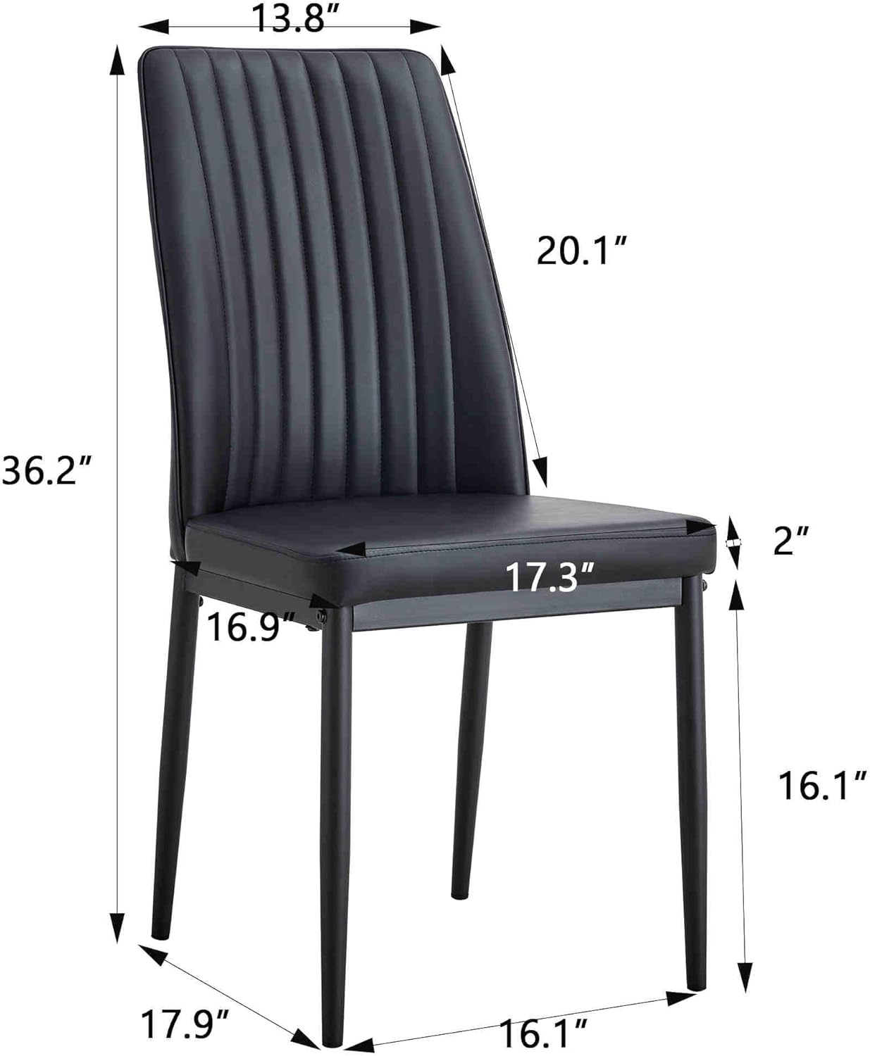7-Piece Dining Table Set with 6 Soft Chairs K29298