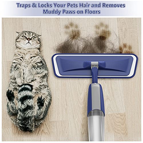 Wet Mops with 5X Washable Pads Spray Mops for Hardwood Floor Cleaning with 2X Bottles R308