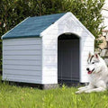 Large Waterproof Plastic Dog House with Vent and Raised Floor J8955