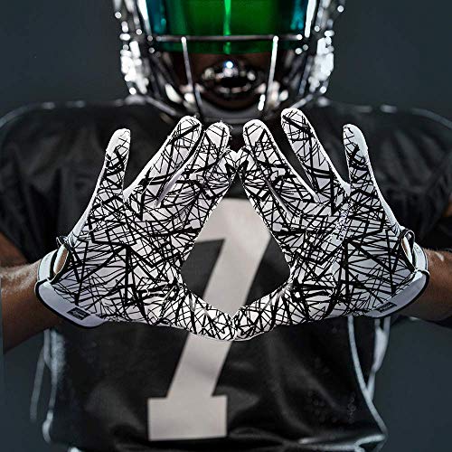 Cutters Game Day No Slip Football Gloves - Receiver Glove with High Tack Silicone Grip T134