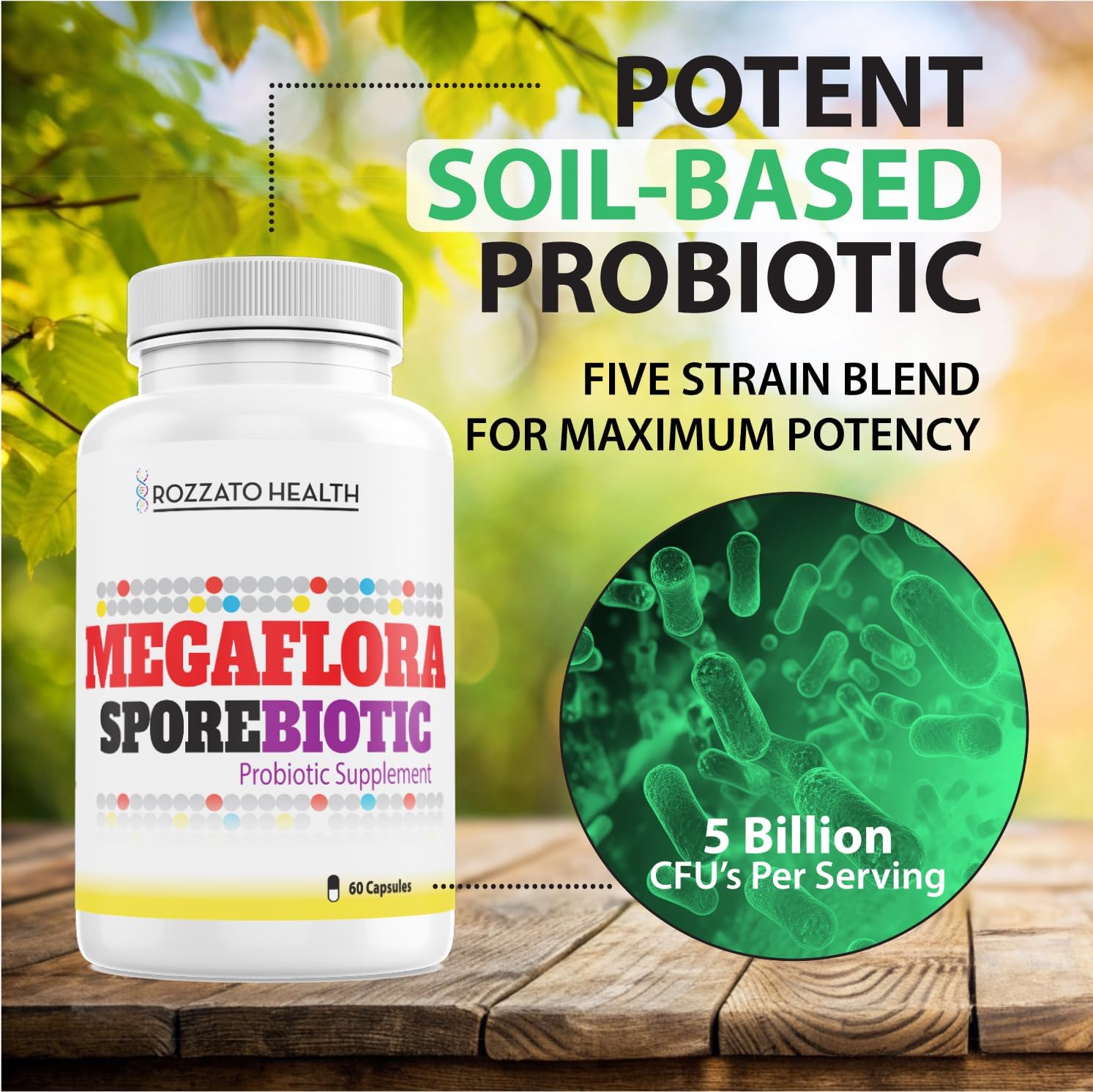 All-Natural Spore Based Probiotic, 180 Count I5113