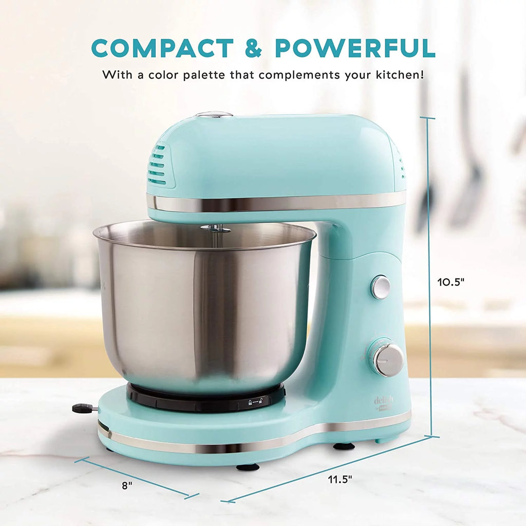 Compact Stand Mixer 3.5 Quart Aqua Blue D808