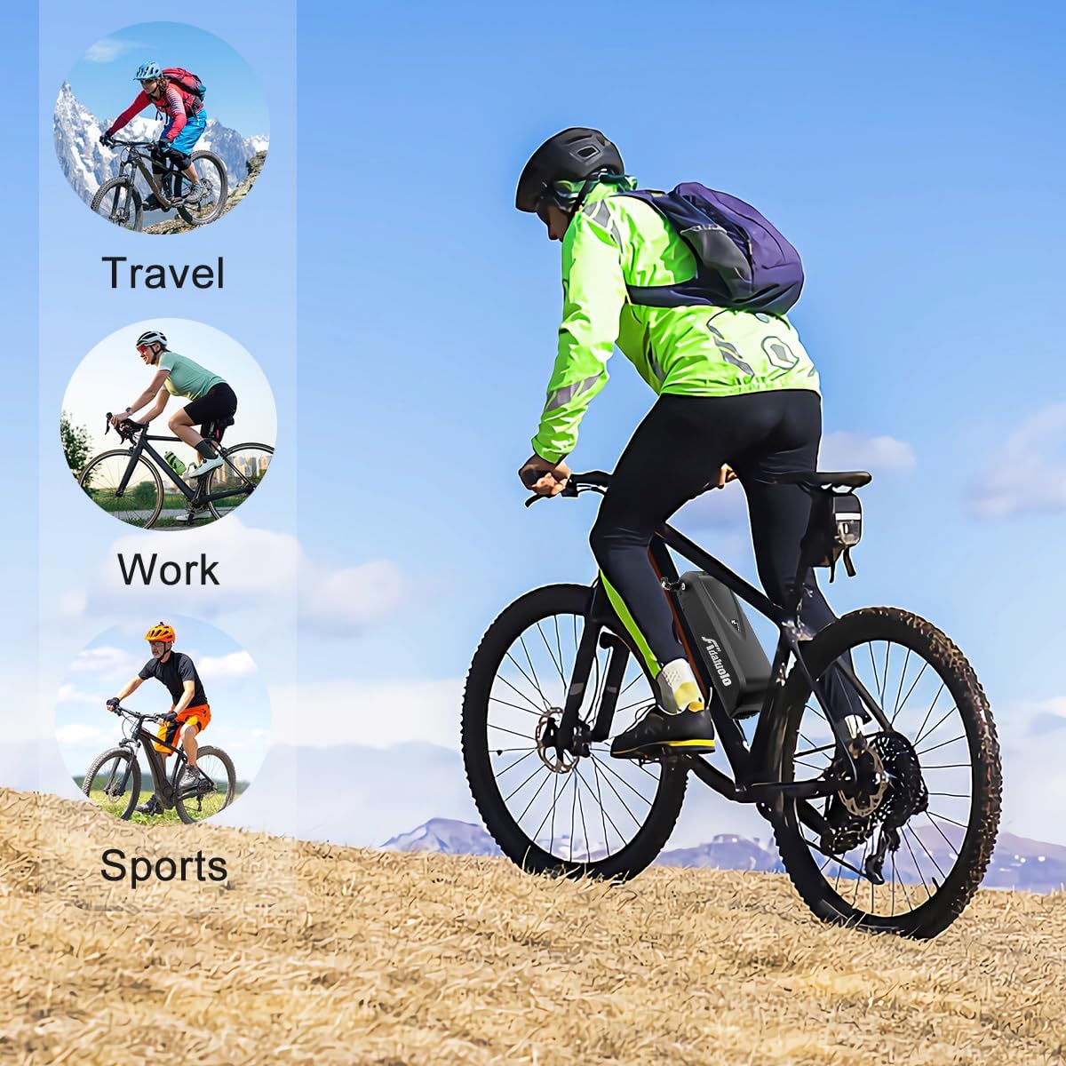 48V 20AH Lithium ion Electric Bike Battery Pack with Charger V825