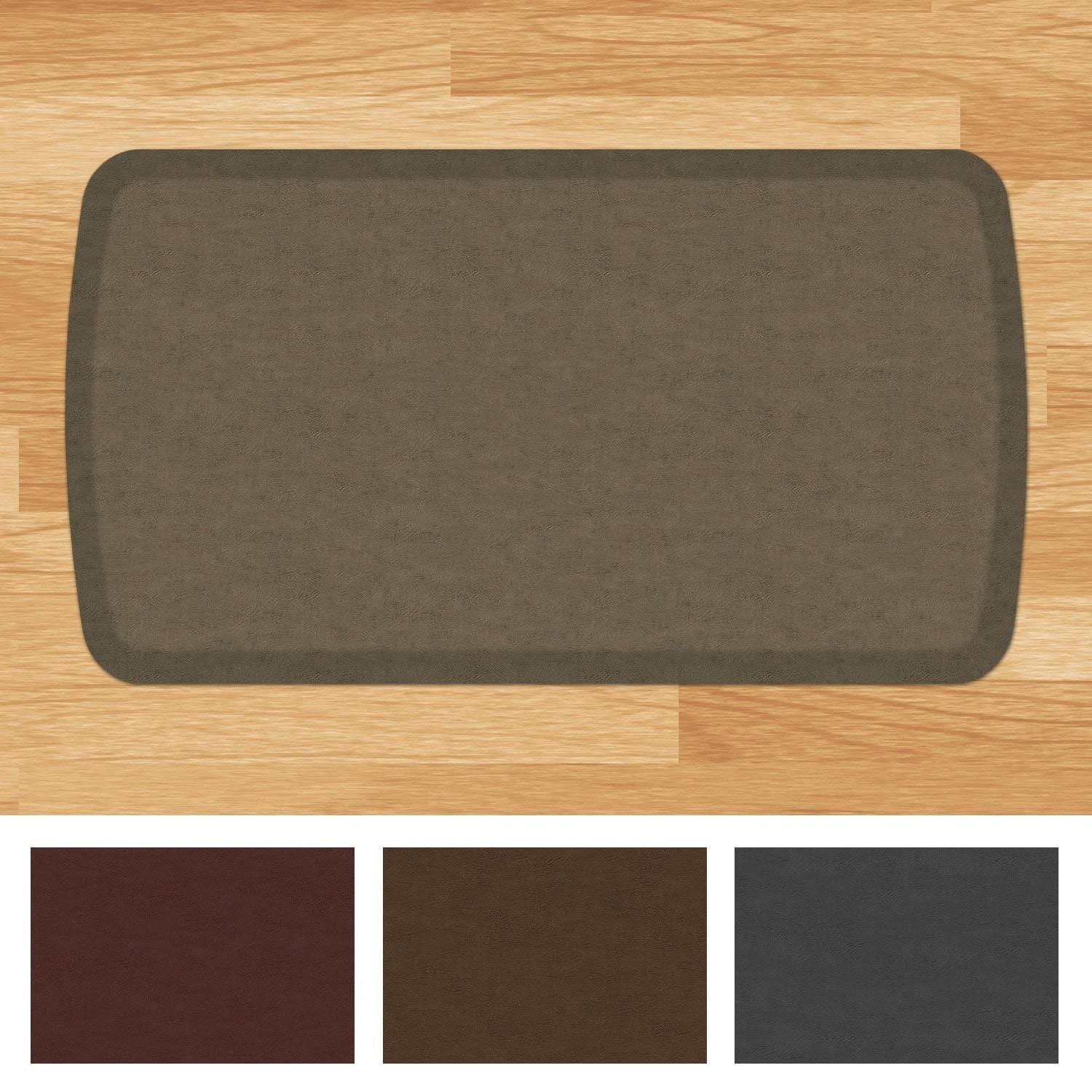 Rustic Brown Anti Fatigue Kitchen Mat G217122