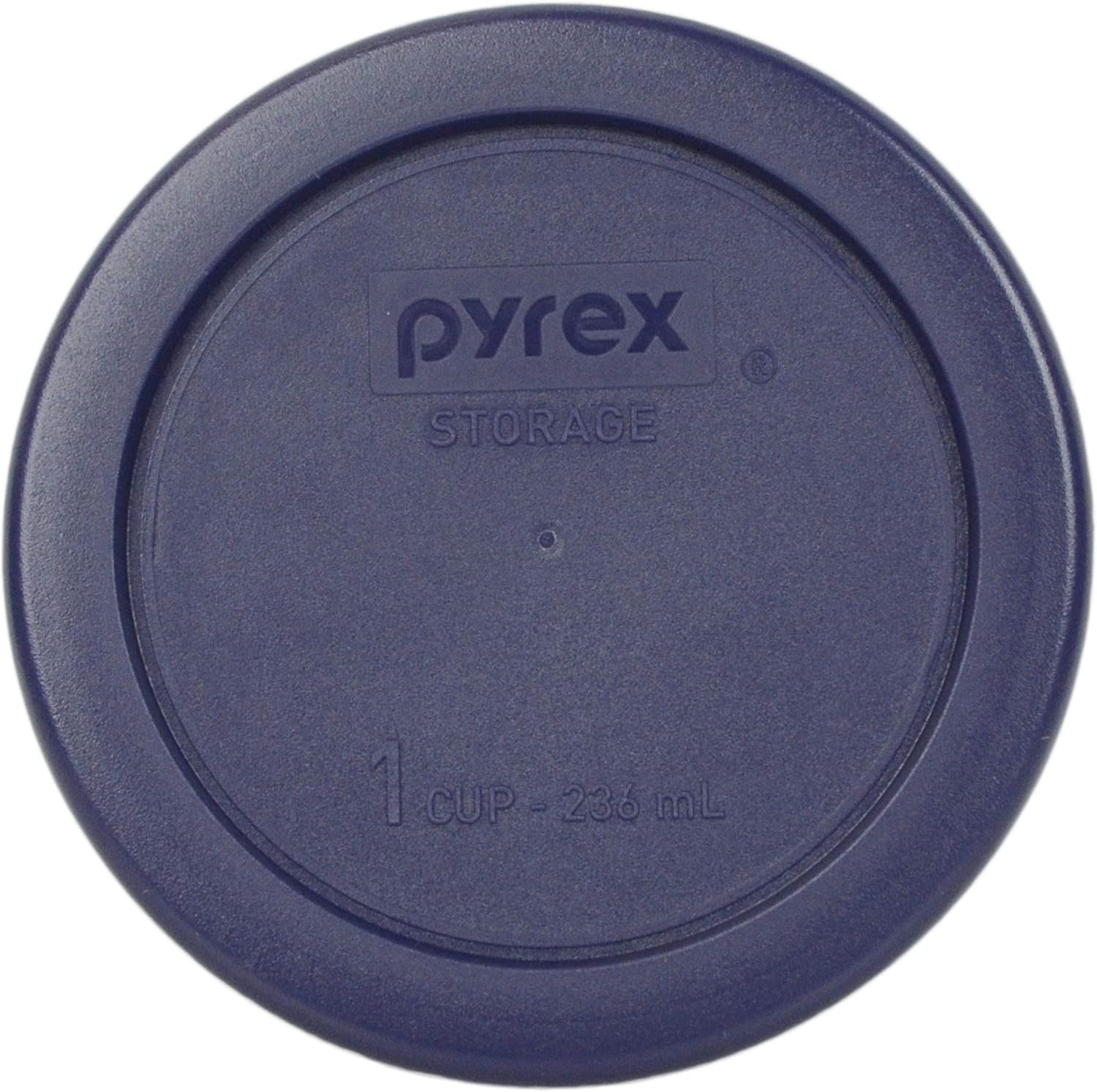 1-Cup Glass Bowls with Dark Blue Lids W940