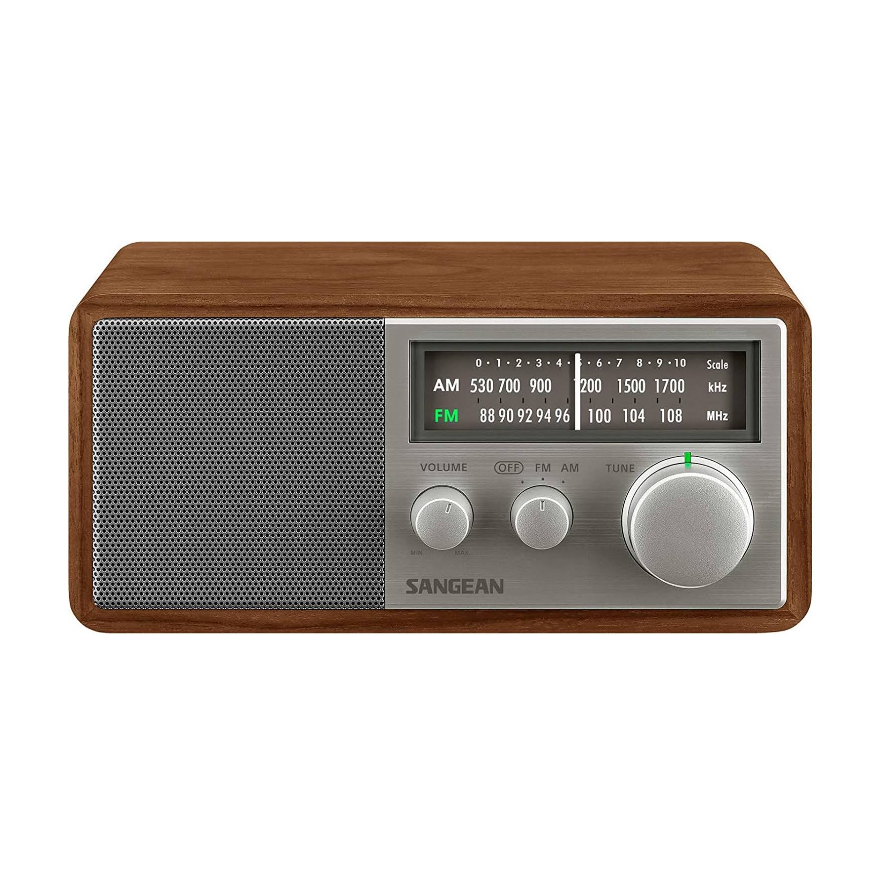 Wood Cabinet AM/FM Analog Radio P52210