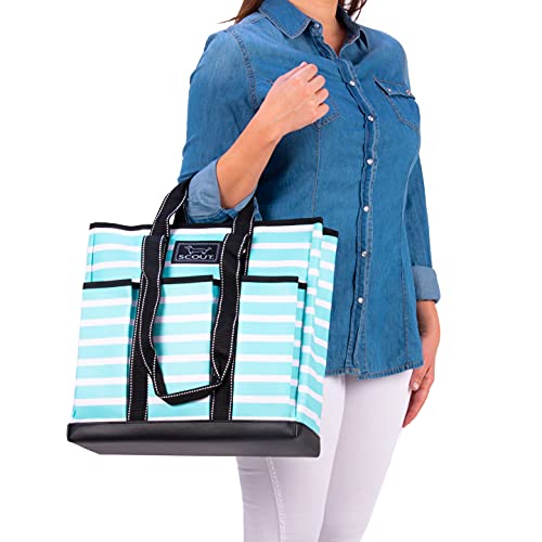 Large Work Tote Bag with 6 Exterior Pockets K6181