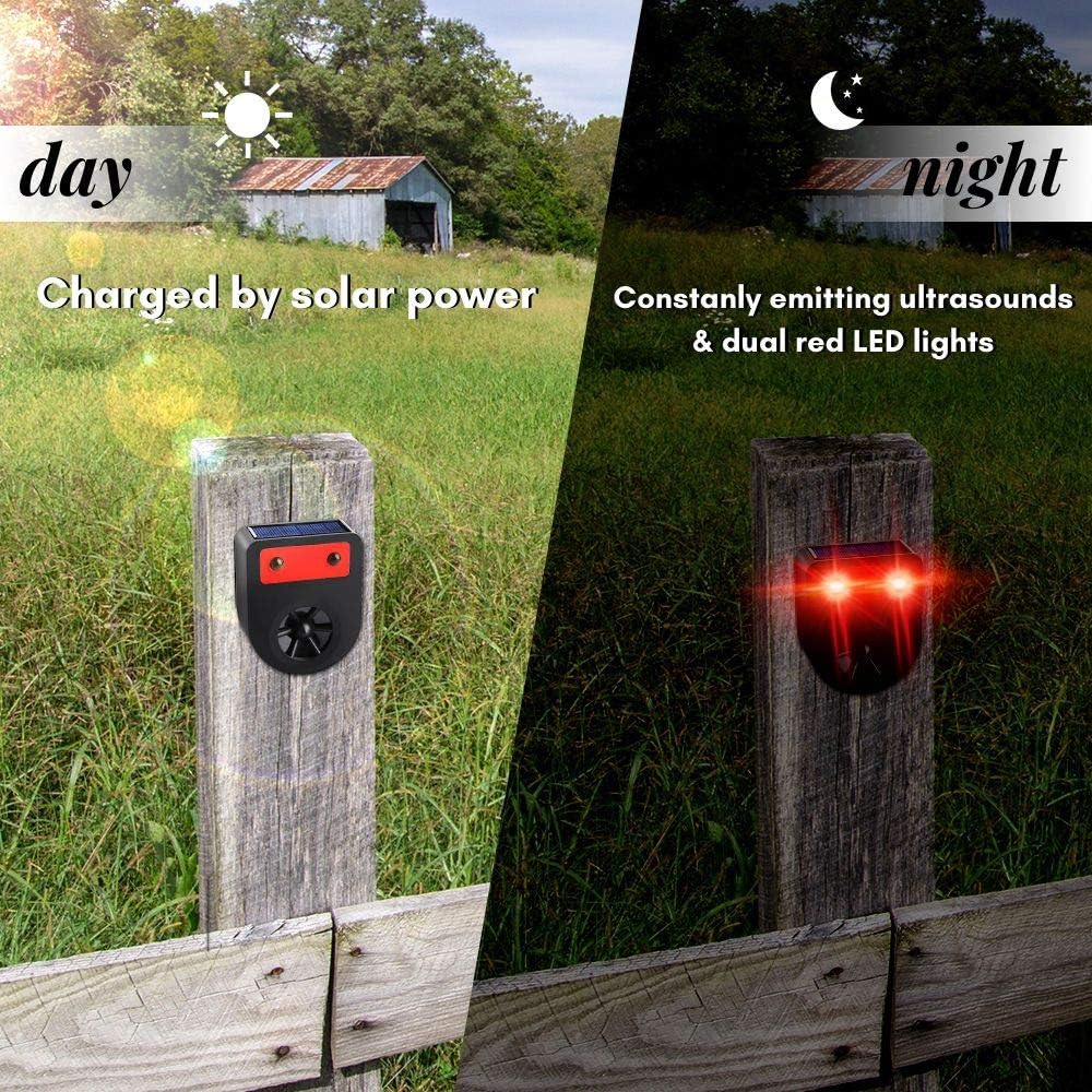 Pack of 8 Solar Powered Deer Chaser Light Animal Deterrent L6338