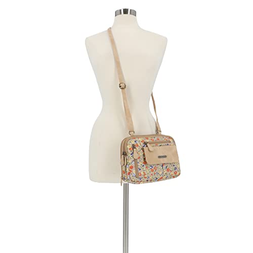 Triple Compartment Crossbody Bag I9044