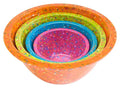 4 Piece Melamine Mixing Bowls in Orange, Kiwi, Turquoise, Magenta R398523