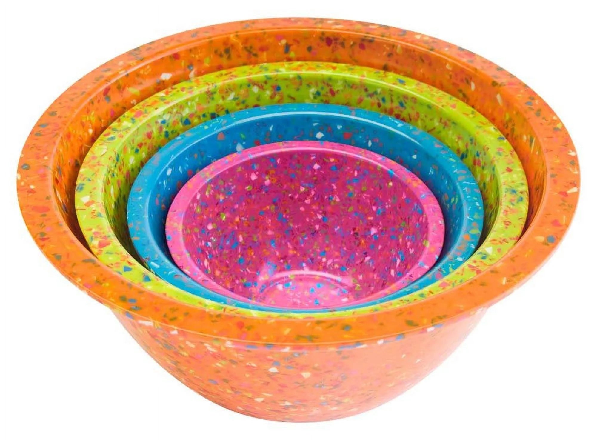 4 Piece Melamine Mixing Bowls in Orange, Kiwi, Turquoise, Magenta R398523