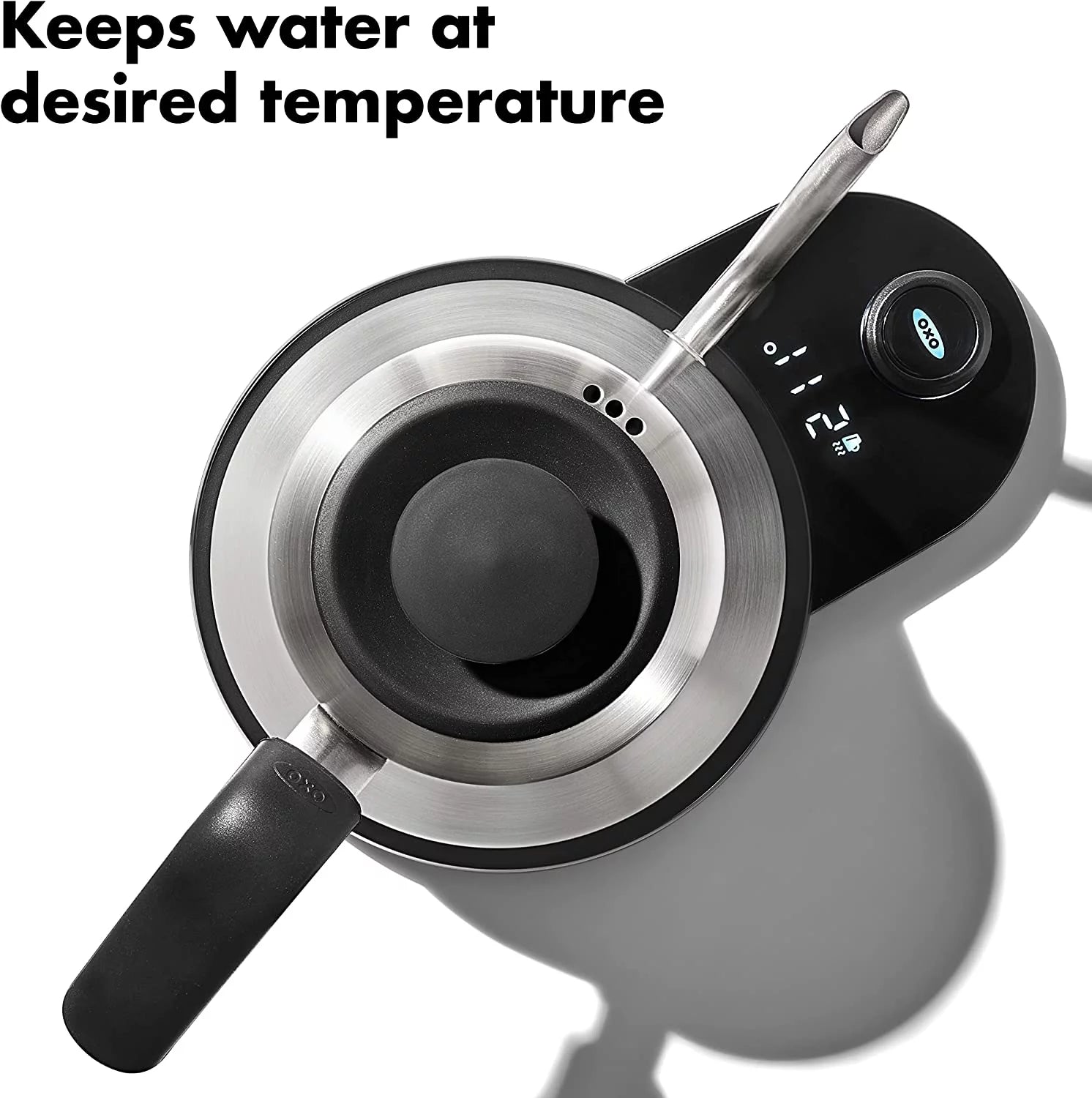 Stainless Steel 1L Adjustable Temperature Electric Gooseneck Kettle W946