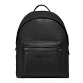 Black Refined Pebbled Leather Backpack P206