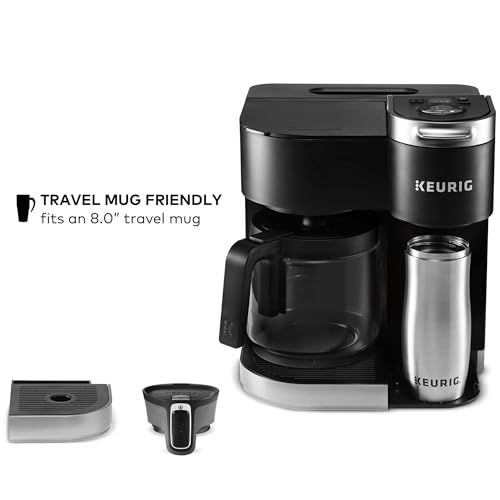 Black Single Serve & Carafe Coffee Maker with 60oz Reservoir P962971